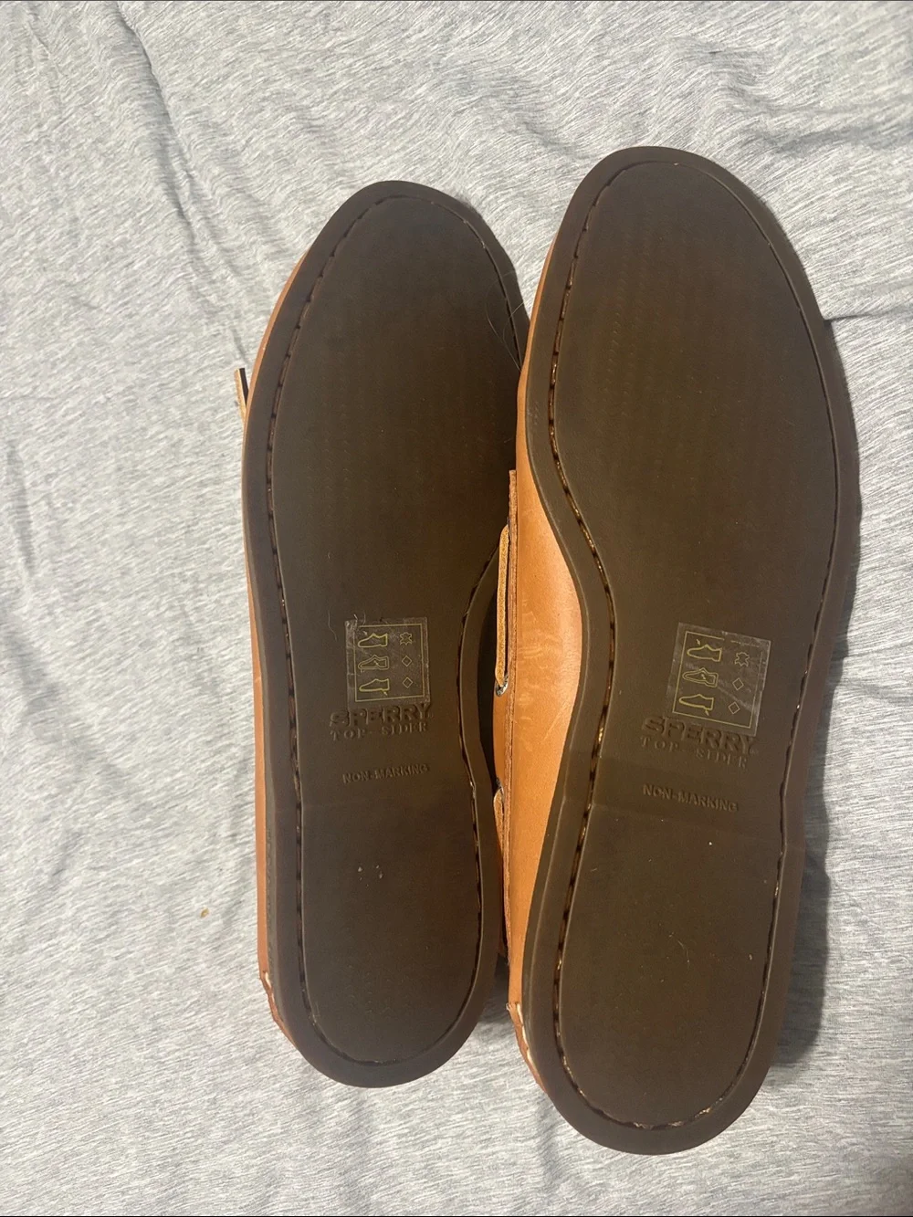 Sperry Men’s Brown Leather Moc-Toe Boat Shoes